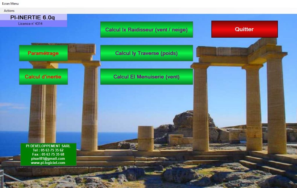logiciel calcul inertie